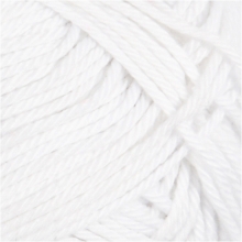 Bomullsgarn Vit L: 170 m 50g till stickning