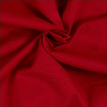 Bomullstyg 2 meter - B: 145 cm - Röd