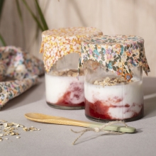 Patchworktyg 45x55 cm Retro 4 st Patchworkstyg