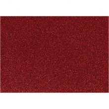 Värmefolie för Tyg - Glitter A5 - Röd