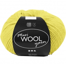 Maxi Wool Ullgarn - Gul - 100 g