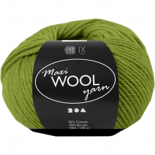 Maxi Wool Ullgarn - Olivgrön - 100 g