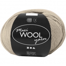 Maxi Wool Ullgarn Sandmelerad 100 g till scrapbooking, pyssel och hobby