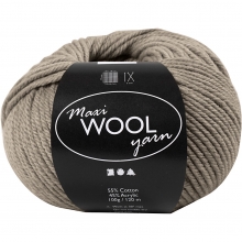 Maxi Wool Ullgarn - Grå - 100 g