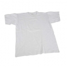 T-Shirt - stl. large - Vit - Rund hals