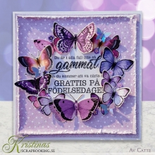 Kort och kuvert Kortstl. 15x15 cm Vit 50 set Papper Bröllop Kärlek