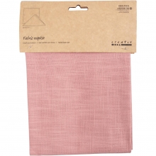 Tygservett 100% Bomull - 42x42 cm - Rosa - 2 st