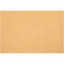 Läderpapper Guldprickar 50 cm till scrapbooking, pyssel och hobby
