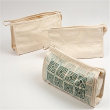 Necessär stl. 28x17x10 cm Ljusnatur Tygpåse Textilkasse Textilpåse