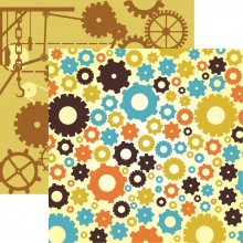 Paper Kit Reminisce Gear Head 12x12 Tum till scrapbooking, pyssel och hobby