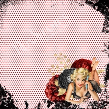 Paper Pack Rox Stamps Pin Up Girls 14x14 cm Scrapbooking Papper