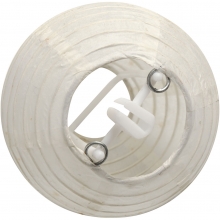 Papperslampor Mini 7.5 cm 10 st vita Ljushållare