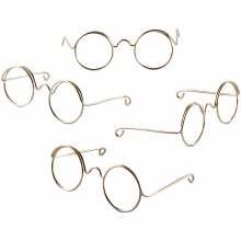 Glasögon - Bredd 50 mm - Hålstl. 17 mm - Guld - 10 st