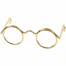 Glasögon - Bredd 35 mm - Hålstl. 13 mm - Guld - 10 st