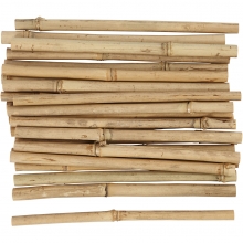 Bambupinnar - L: 20 cm, tjocklek 8-15 mm - 30 st
