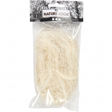 Sisal Natur Creme 8 gram Julband till scrapbooking, pyssel och hobby