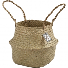 Korg av Sjögräs 13/24 cm, dia 27 cm Kruka Vas