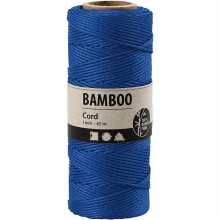 Bambusnöre 1 mm - 65 meter - Blå