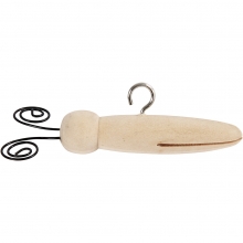 Fjärilskropp Furu L: 5,5 cm 5 st Dekorationsföremål