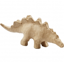 Papier Maché - Dinosaurie Taggsvans - Höjd: 9 cm