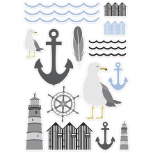 Die Cuts Marine Anchor Vivi Gade 54 st Pappersfigurer
