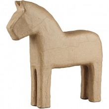 Papier Mache Häst H: 24,5 cm Dekorationsföremål