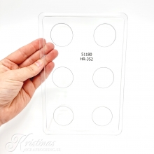 Gjutform Tvål Ljus Rund Cirkel