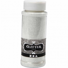 Glitterpulver Vit 110 gram till scrapbooking, pyssel och hobby