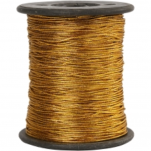 Tråd - Tjocklek 0,5 mm - Guld - 100 m
