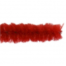 Chenille Piprensare 25 st Röd 9 mm till scrapbooking, pyssel och hobby