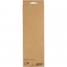 Närbild på lila piprensare i tät förpackning för pyssel.