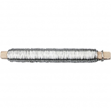 Ståltråd 0,6 mm - 1 rulle 50 meter - Galvaniserad Silver
