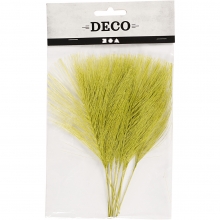 Konstgjorda fjädrar Grön 15x8 cm 10 st till scrapbooking, pyssel och hobby