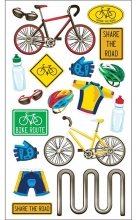 Stickers Sticko Cyklar Julpyssel till scrapbooking, pyssel och hobby
