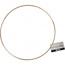 Metallring dia. 20cm Tjocklek 3mm Guld Blank 1 st