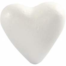 Frigolit Figur Hjärta - 11 cm - 5 st