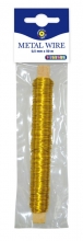 Ståltråd 0,5 mm 1 rulle 50 m Guld Metalltråd Spoltråd