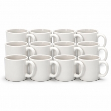 Muggar H: 7 cm dia. 6 Vit 12st Kök Badrum