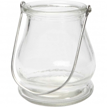 Ljushållare Glas - H: 10 cm, Dia: 9 cm - 12 st
