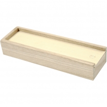 Pennskrin stl. 20x6x3,5 cm Kejsarträd Ask Låda Förvaring av Trä