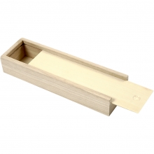 Pennskrin stl. 20x6x3,5 cm Kejsarträd Ask Låda Förvaring av Trä