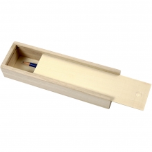 Pennskrin stl. 20x6x3,5 cm Kejsarträd Ask Låda Förvaring av Trä