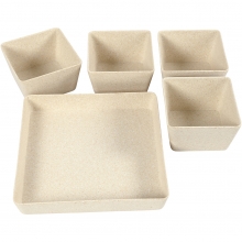 Krukor av Ekologisk Bambufibrer 19,5x8 cm Djup: 19,5 Kruka Vas Korg