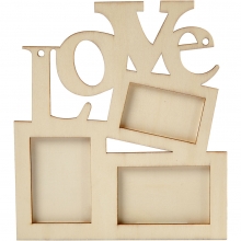 Ram Plywood - LOVE - 20 x 16 cm - 1 st