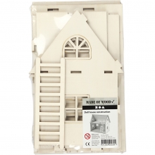 Sätt-ihop-själv dockhus Plywood 18x27 cm