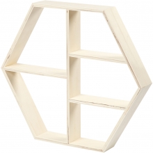 Förvaringshylla Hexagon 33,5 x 38,5 cm Möbler Byrå Hylla Pall