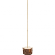 Träfötter med tillhörande pinne 3 cm Stav Skiva Skylt
