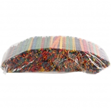 Konstruktionspinnar Trä B:10mm Mixade Färger 1000 st Glasspinnar