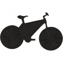 Die cuts Silhouette Cykel 10 st Pappersfigurer