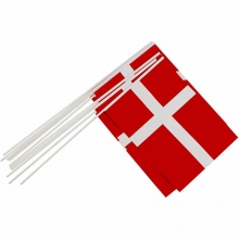 Pappersflaggor - 20 x 25 cm - Danmark - 10 st